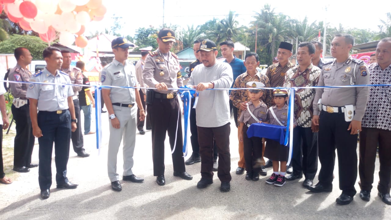 Peresmian Kampung Tertib Berlalulintas Desa Laboi Jaya Kec. Bangkinang